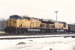 Empty coal train rolls west